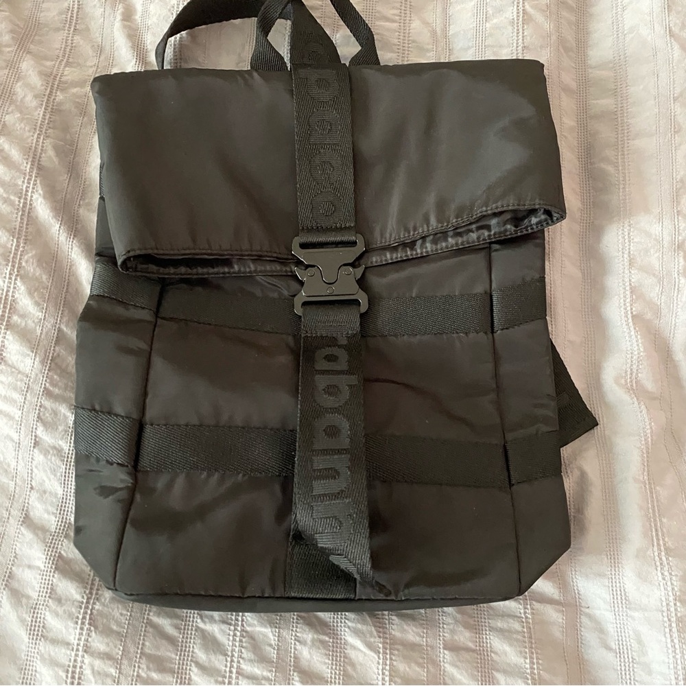 Paco Rabanne Phantom black nylon backpack/shoulder bag